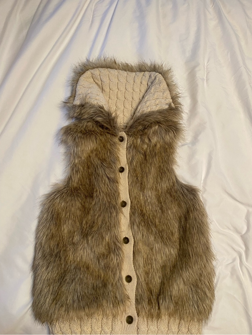 The Nine West Vintage American Collection “the Hunted” Faux Fur Vest